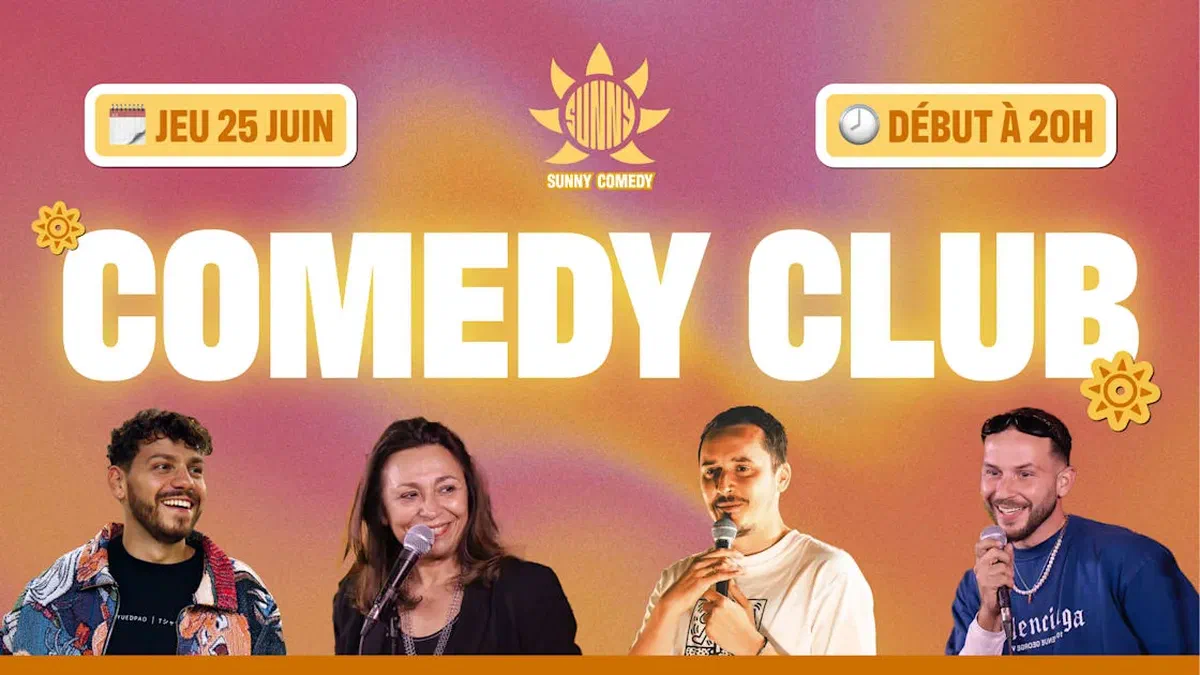 Sunny Comedy Club À The People (Tibo Rugi, Muriel, Alan)